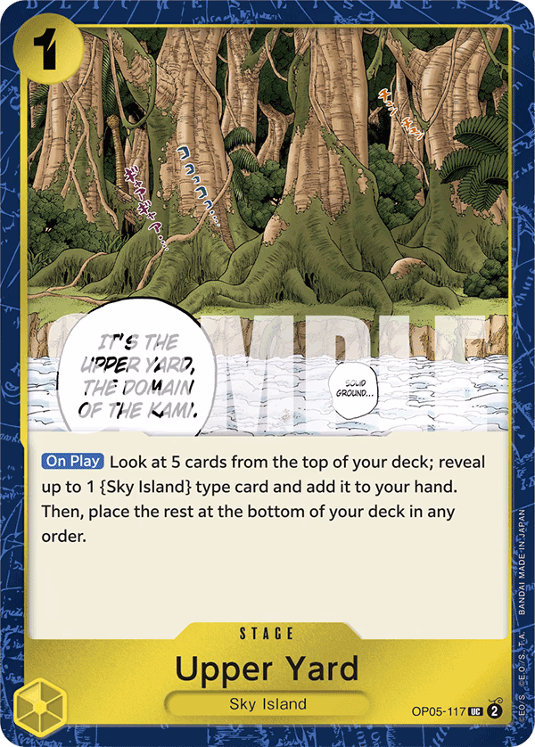 Upper Yard (Alt Art) One Piece card (OP05-117, Premium Booster -The Best-)