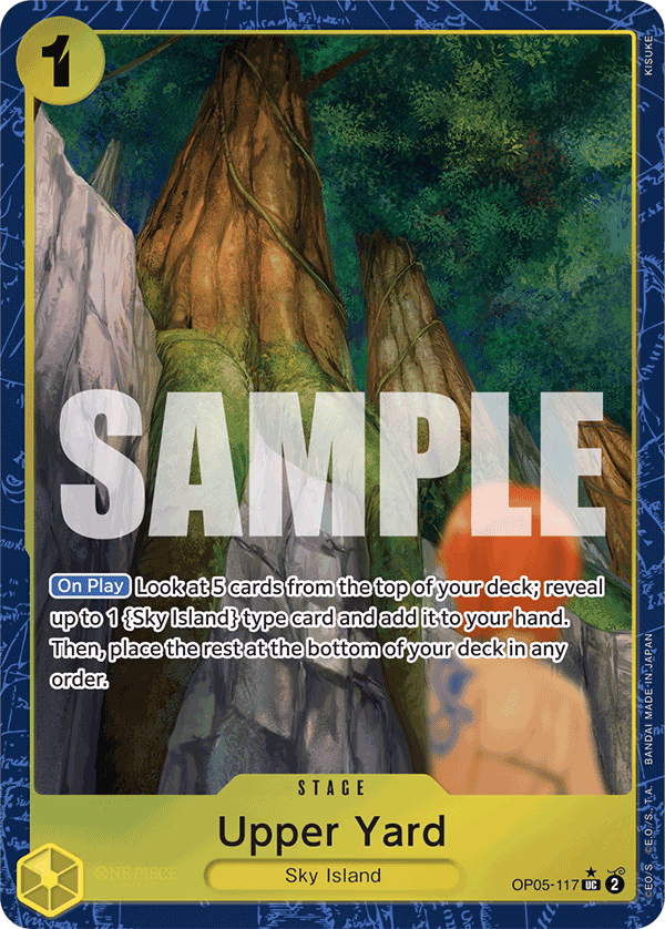Upper Yard (Alternate Art) One Piece card (OP05-117, Premium Booster -The Best-)