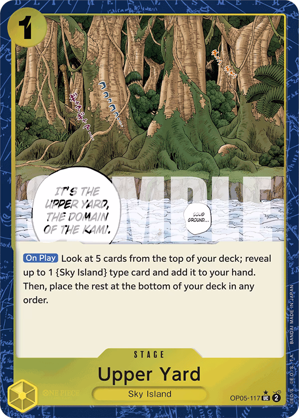 Upper Yard (Jolly Roger Foil) One Piece card (OP05-117, Premium Booster -The Best-)