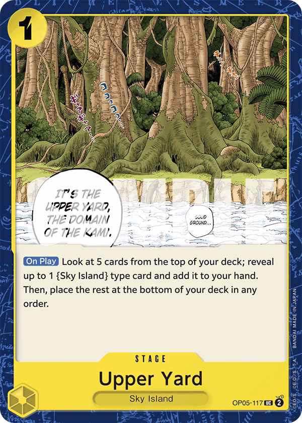 Upper Yard (Textured Foil) One Piece card (OP05-117, Premium Booster -The Best-)