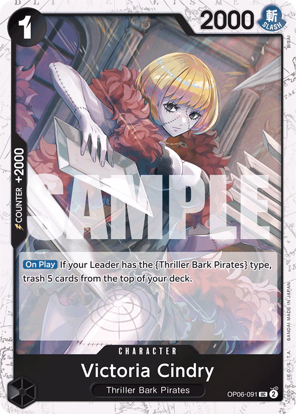 Victoria Cindry (Alt Art) One Piece card (OP06-091, Premium Booster -The Best-)