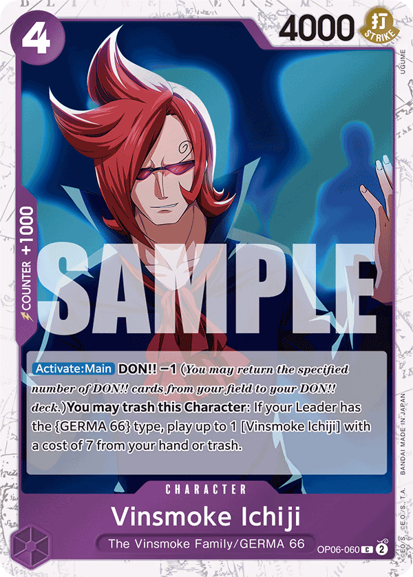 Vinsmoke Ichiji (Alt Art) One Piece card (OP06-060, Premium Booster -The Best-)