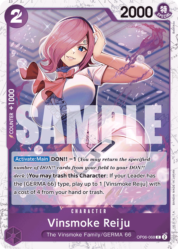Vinsmoke Reiju (Alt Art) One Piece card (OP06-068, Premium Booster -The Best-)