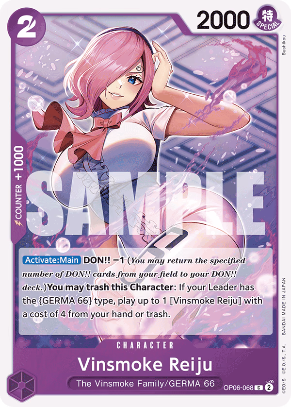 Vinsmoke Reiju (Full Art) One Piece card (OP06-068, Premium Booster -The Best-)
