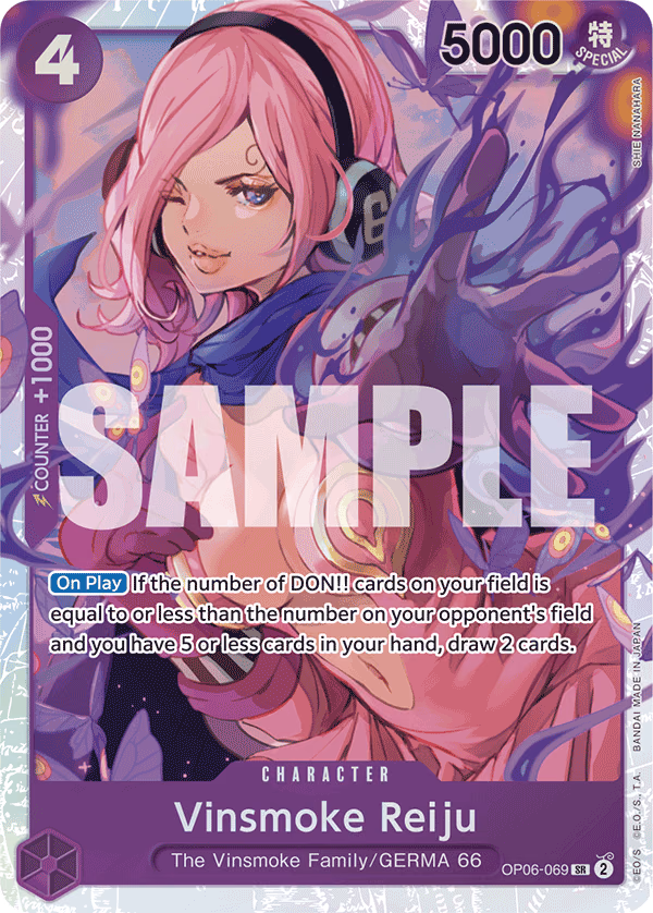 Vinsmoke Reiju (Alternate Art) One Piece card (OP06-069, Premium Booster -The Best-)