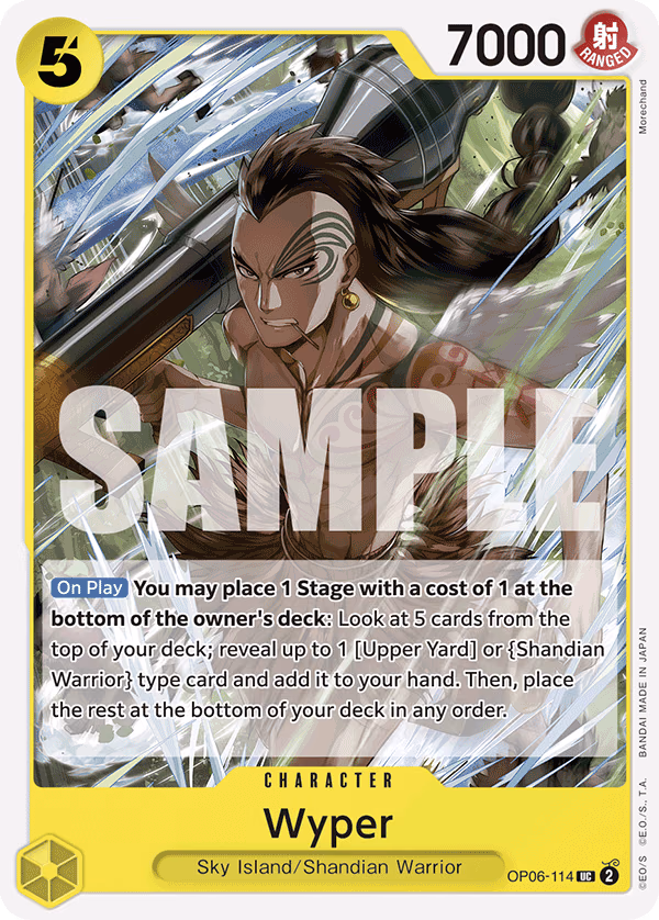 Wyper (Full Art) One Piece card (OP06-114, Premium Booster -The Best-)