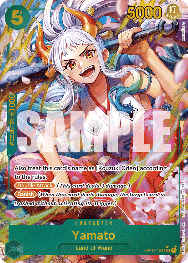 Yamato (Reprint) One Piece card (OP01-121, Premium Booster -The Best-)