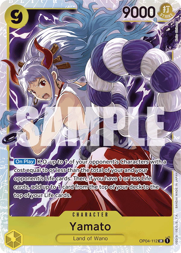 Yamato (Alternate Art) One Piece card (OP04-112, Premium Booster -The Best-)