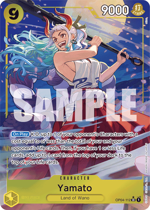 Yamato (Reprint) One Piece card (OP04-112, Premium Booster -The Best-)