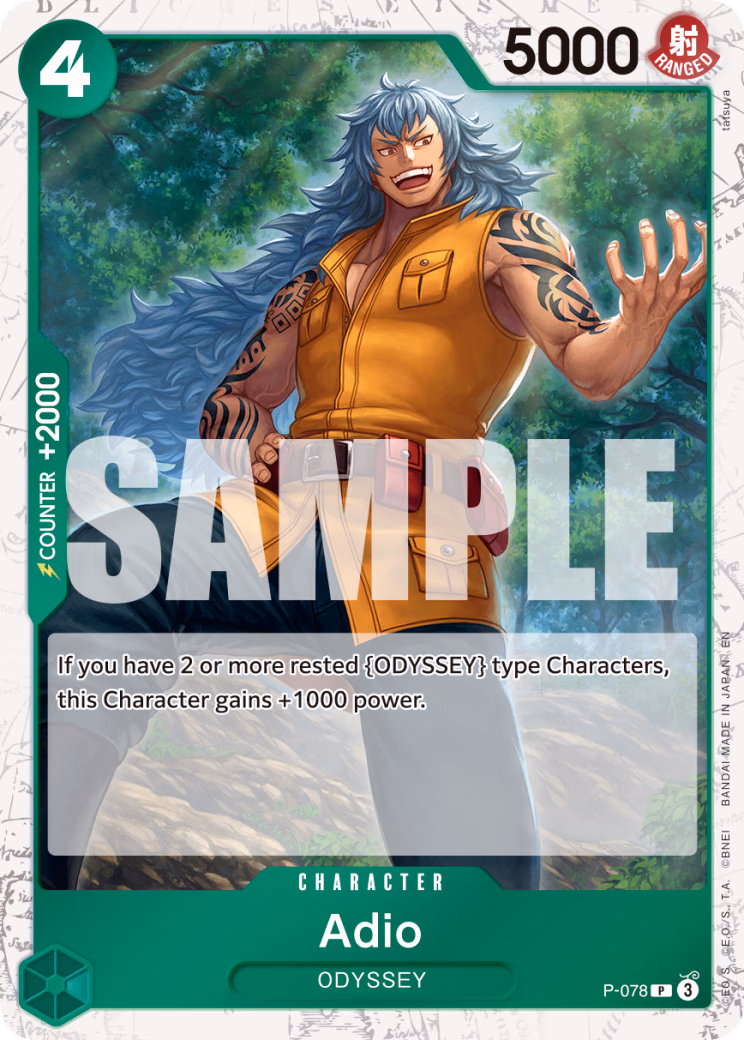 Adio (Alt Art) One Piece card (P-078, Premium Booster -The Best- Vol. 2)