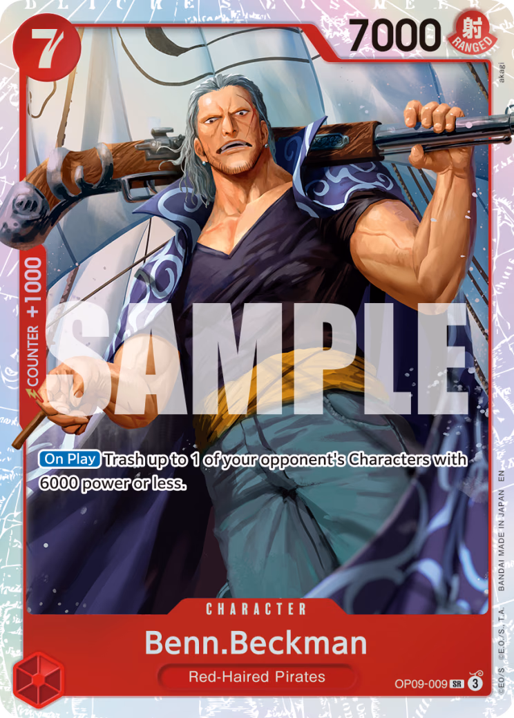 Benn.Beckman (Reprint) One Piece card (OP09-009, Premium Booster -The Best- Vol. 2)