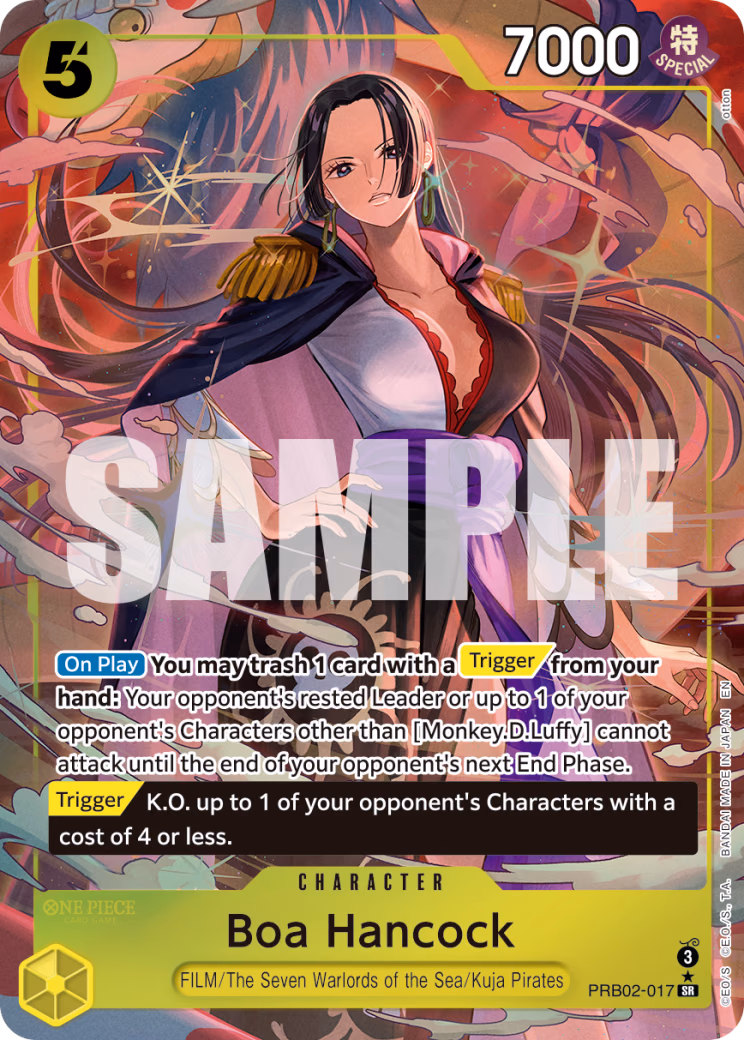 Boa Hancock (Alternate Art) One Piece card (PRB02-017, Premium Booster -The Best- Vol. 2)