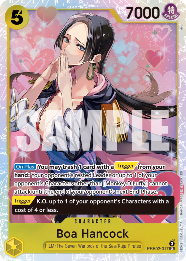 Boa Hancock One Piece card (PRB02-017, Premium Booster -The Best- Vol. 2)