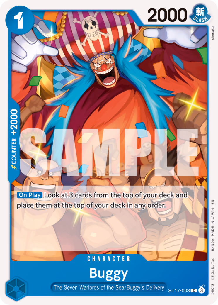 Buggy (Reprint) One Piece card (ST17-003, Premium Booster -The Best- Vol. 2)