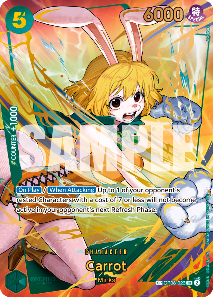 Carrot (Reprint) One Piece card (OP08-023, Premium Booster -The Best- Vol. 2)