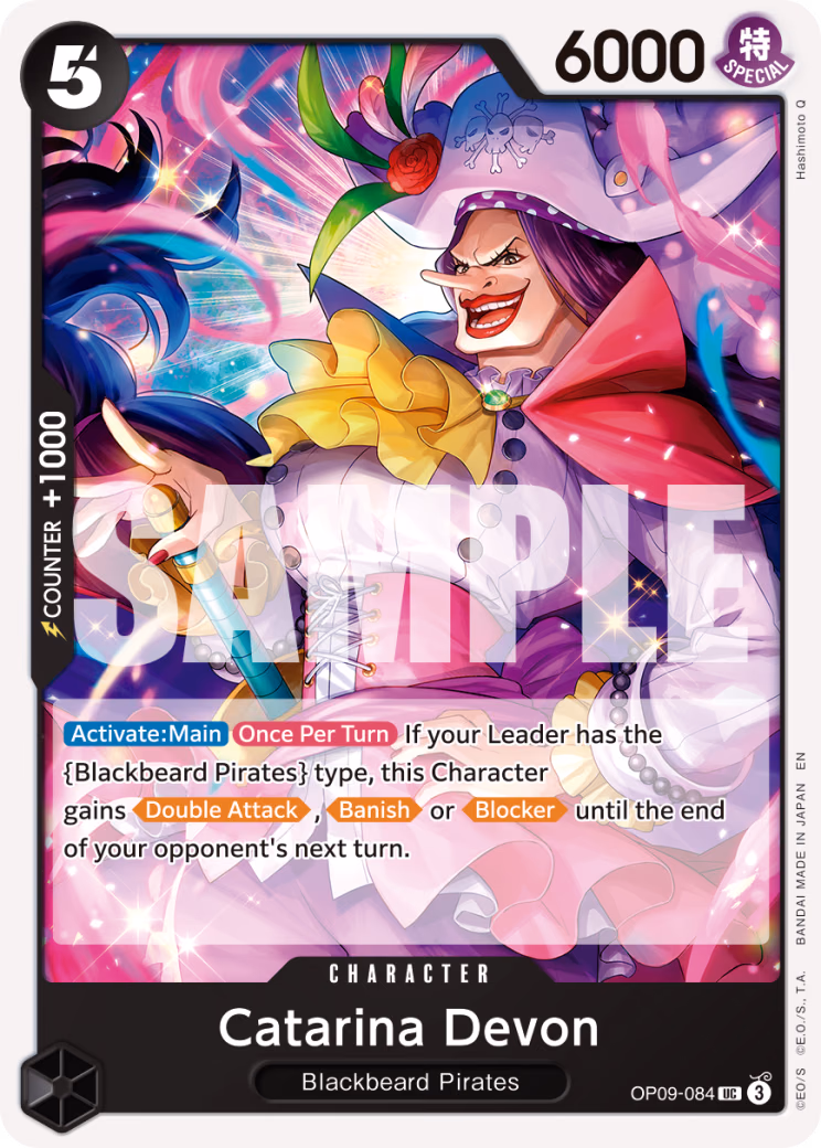 Catarina Devon (Pirate Foil) One Piece card (OP09-084, Premium Booster -The Best- Vol. 2)