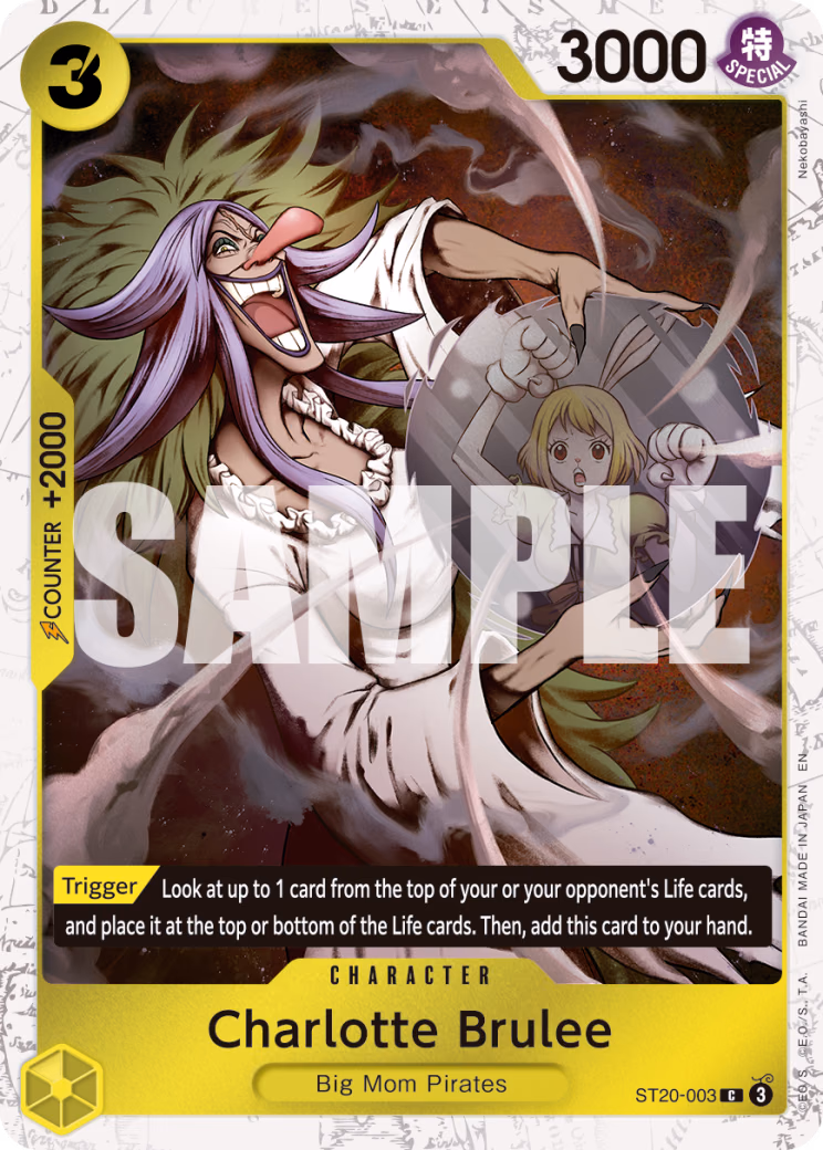 Charlotte Brulee (Pirate Foil) One Piece card (ST20-003, Premium Booster -The Best- Vol. 2)