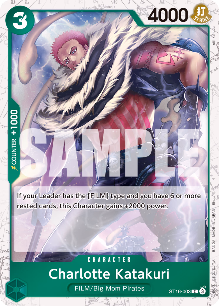 Charlotte Katakuri (Pirate Foil) One Piece card (ST16-003, Premium Booster -The Best- Vol. 2)