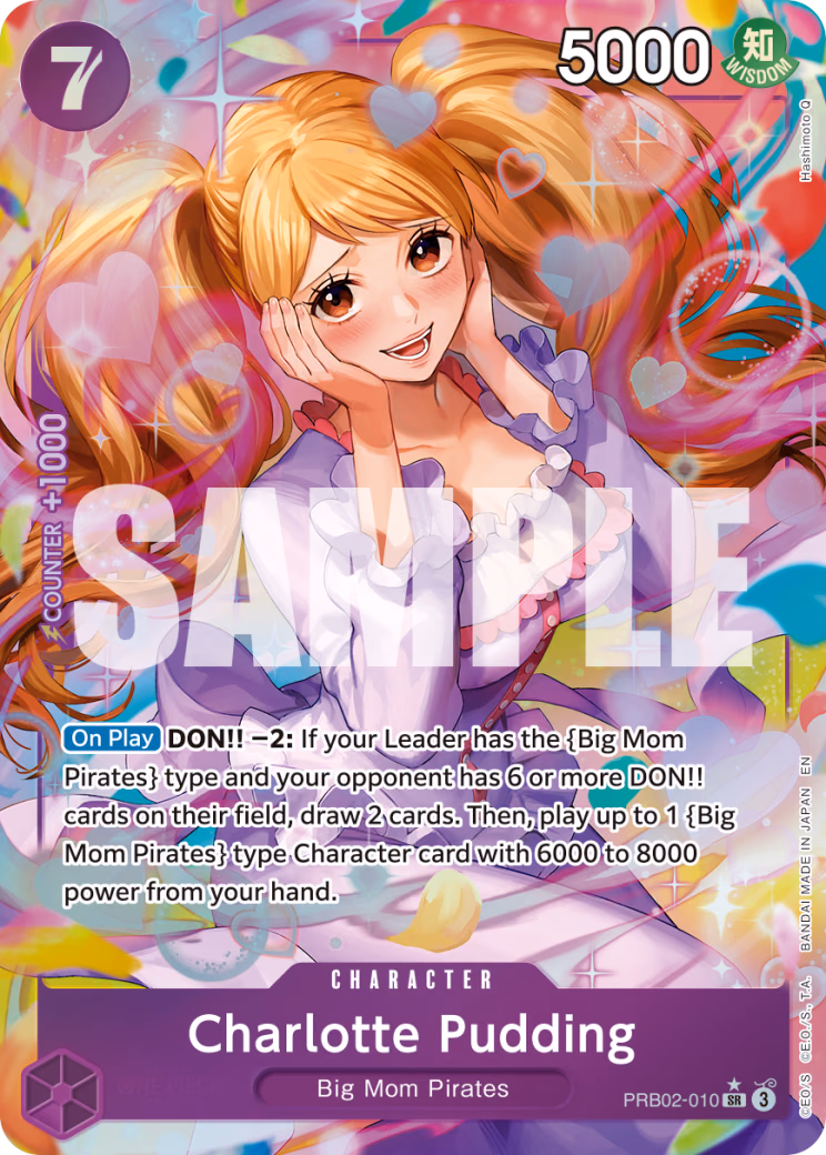 Charlotte Pudding (Alternate Art) One Piece card (PRB02-010, Premium Booster -The Best- Vol. 2)