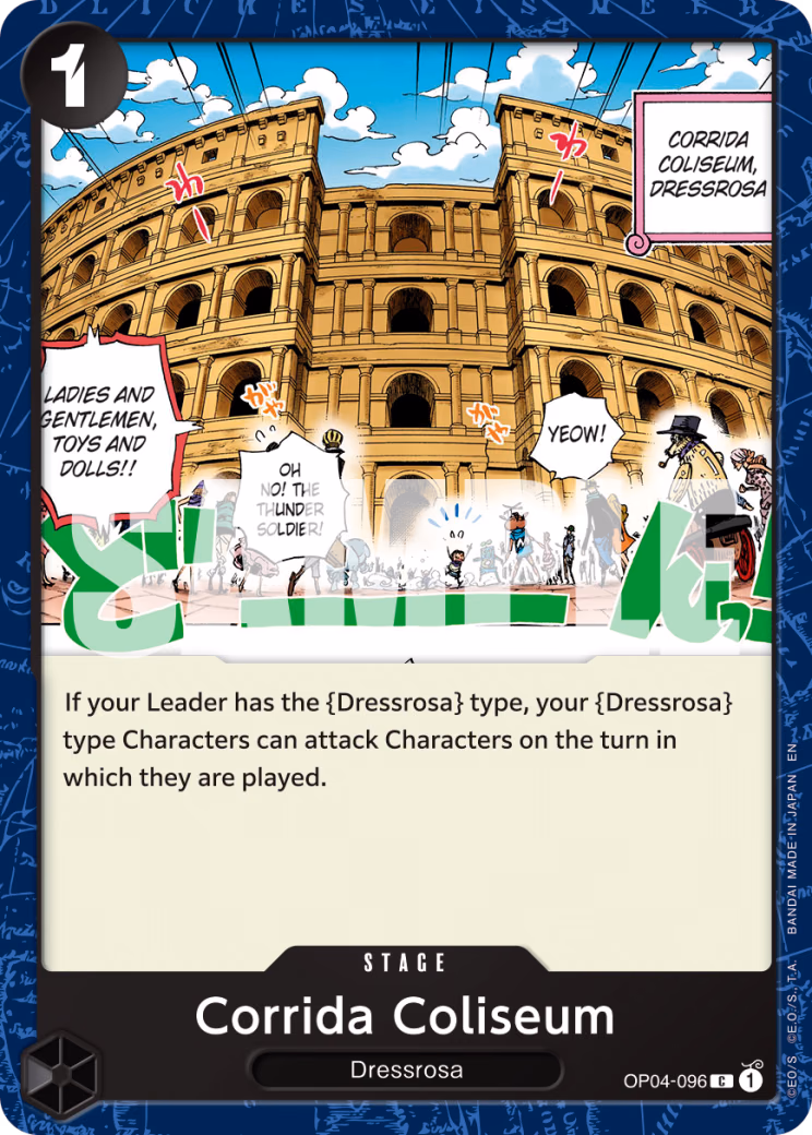 Corrida Coliseum (Reprint) One Piece card (OP04-096, Premium Booster -The Best- Vol. 2)