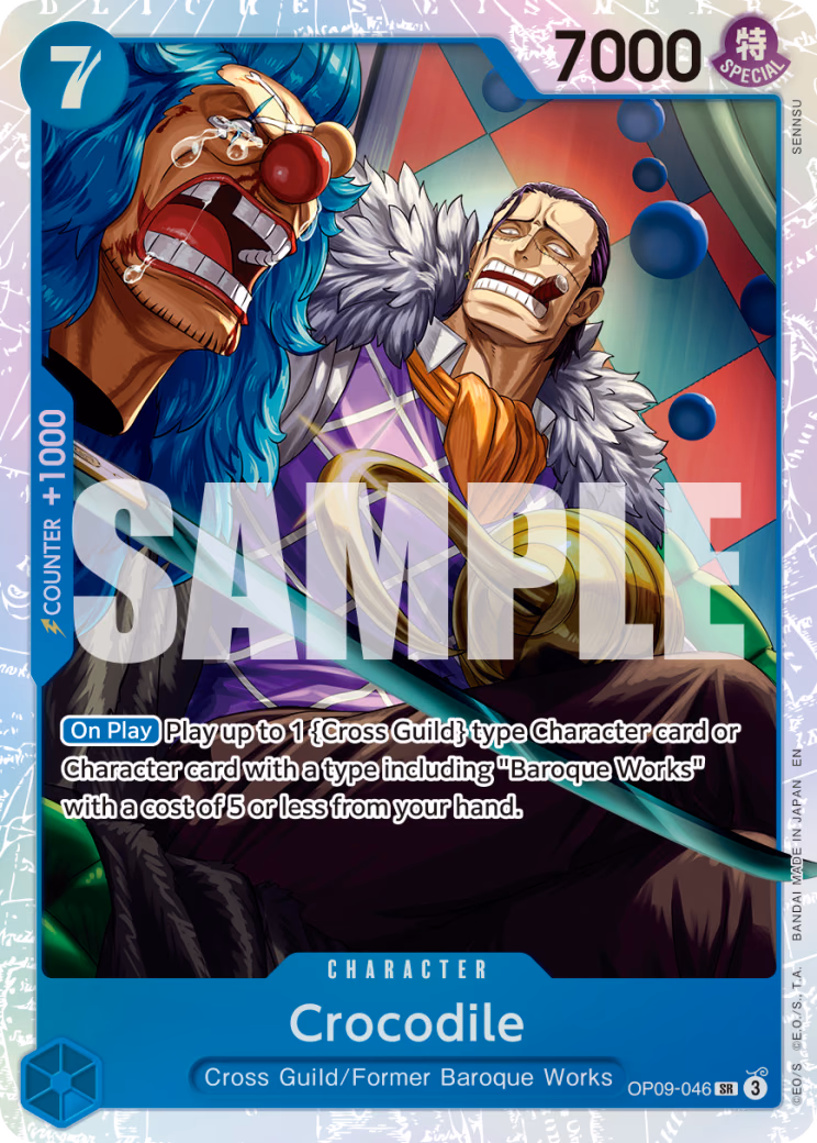Crocodile (Reprint) One Piece card (OP09-046, Premium Booster -The Best- Vol. 2)