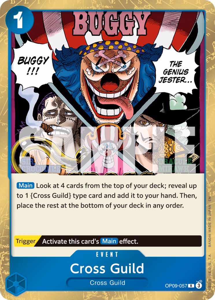 Cross Guild (Alternate Art) One Piece card (OP09-057, Premium Booster -The Best- Vol. 2)