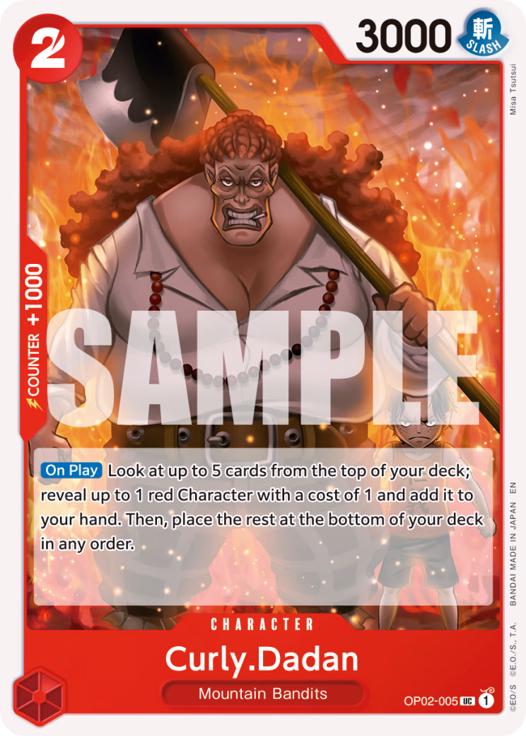 Curly.Dadan (Reprint) One Piece card (OP02-005, Premium Booster -The Best- Vol. 2)