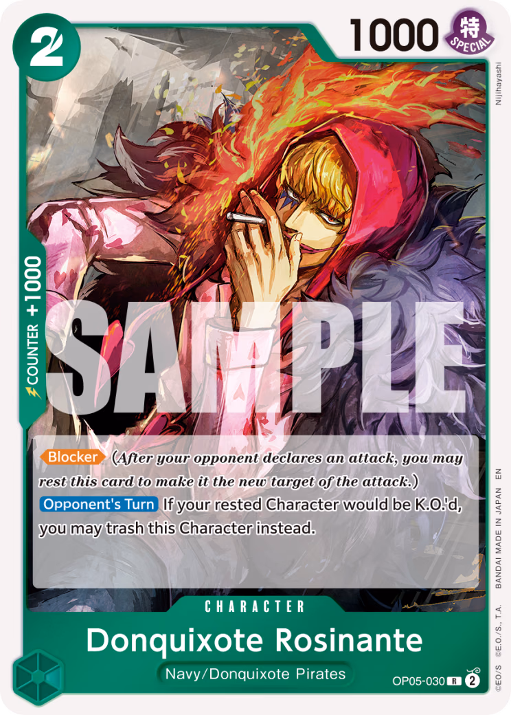 Donquixote Rosinante (Alternate Art) One Piece card (OP05-030, Premium Booster -The Best- Vol. 2)