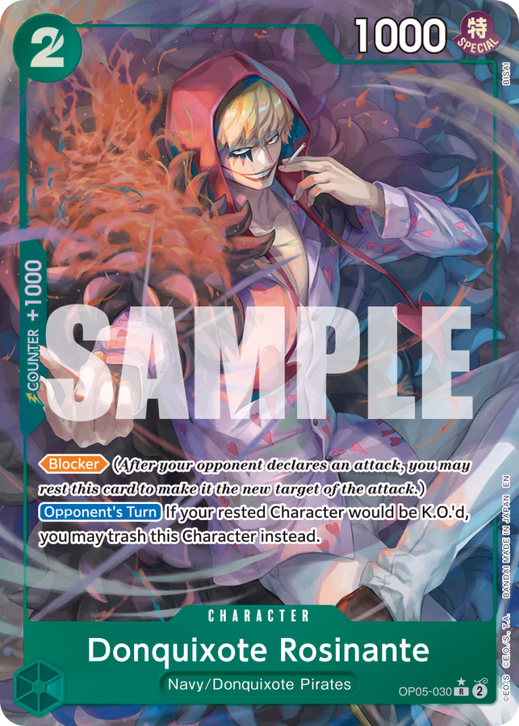 Donquixote Rosinante (Reprint) One Piece card (OP05-030, Premium Booster -The Best- Vol. 2)