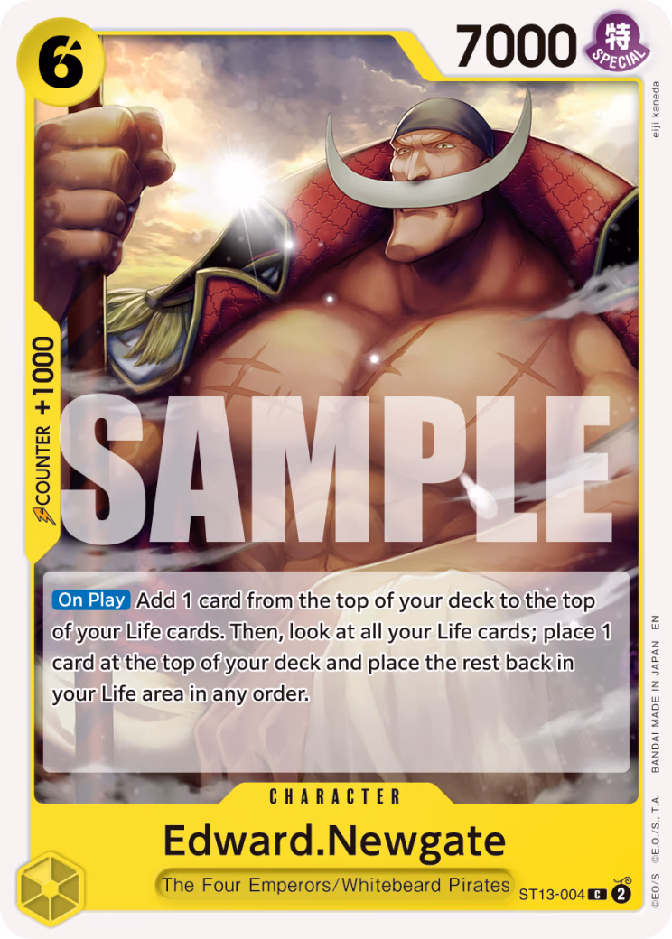 Edward.Newgate (Reprint) One Piece card (ST13-004, Premium Booster -The Best- Vol. 2)