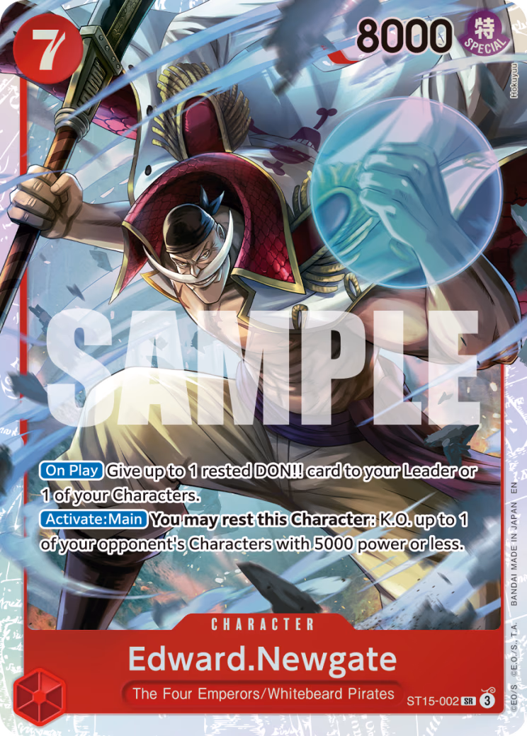 Edward.Newgate (Alternate Art) One Piece card (ST15-002, Premium Booster -The Best- Vol. 2)