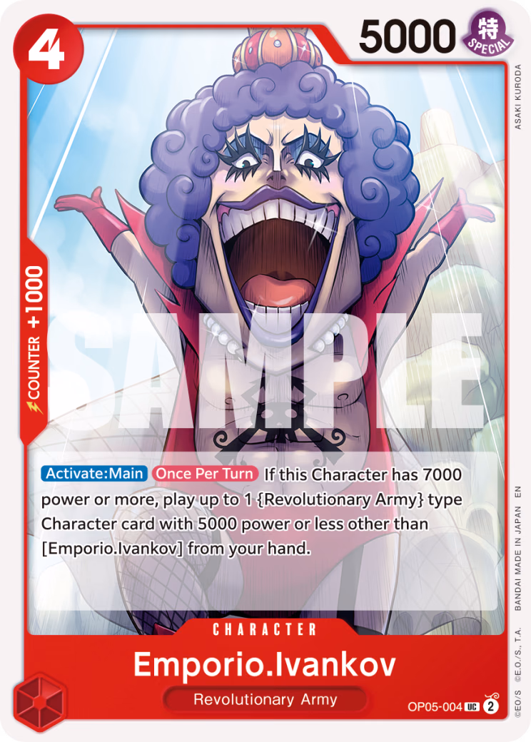 Emporio.Ivankov (Reprint) One Piece card (OP05-004, Premium Booster -The Best- Vol. 2)
