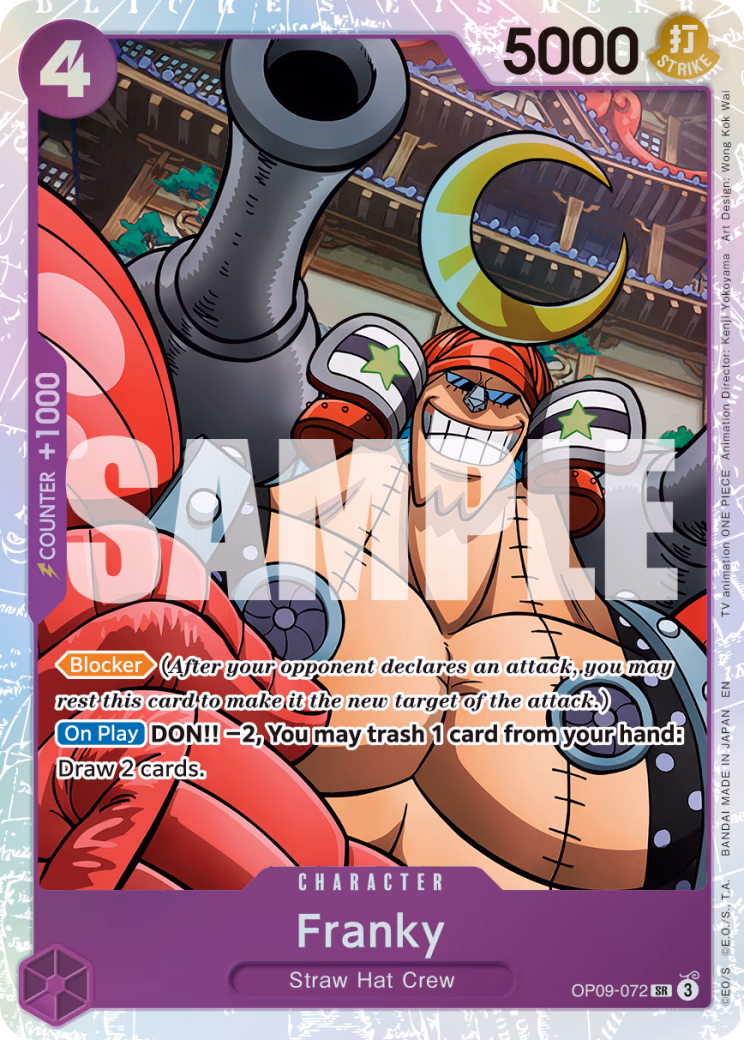 Franky (Reprint) One Piece card (OP09-072, Premium Booster -The Best- Vol. 2)