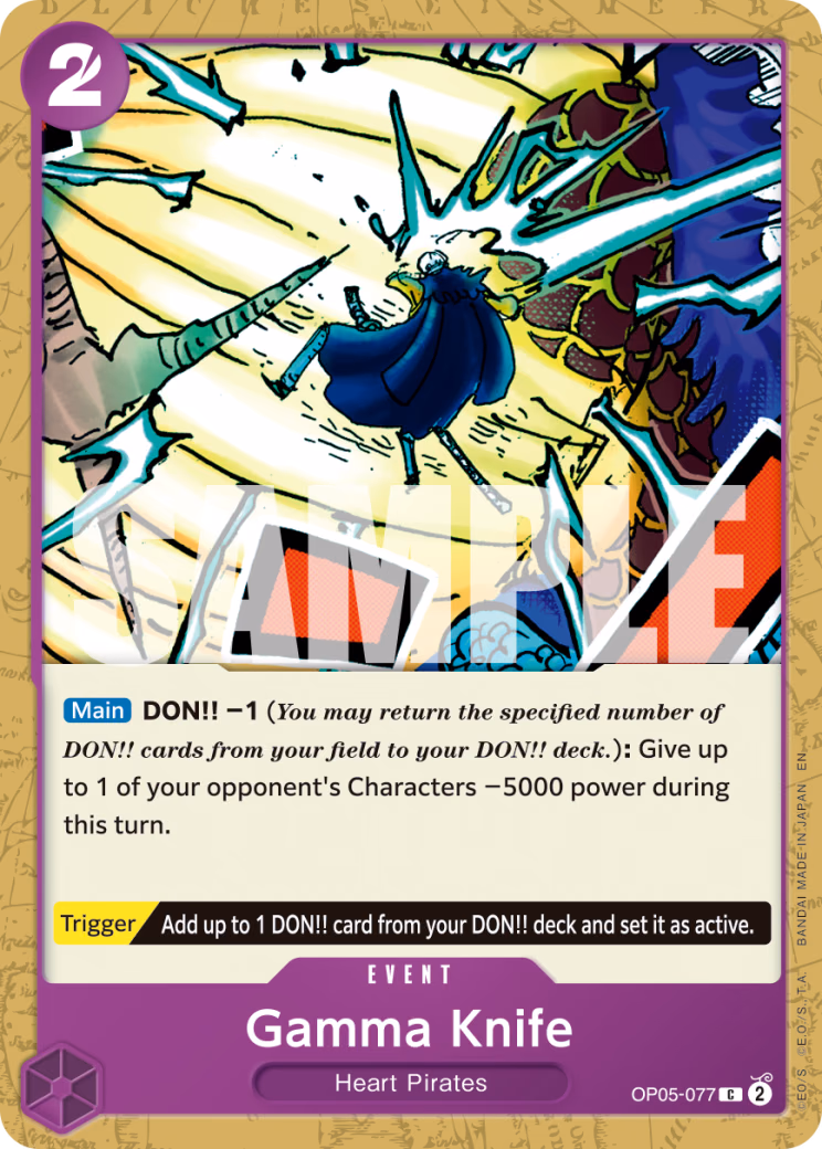 Gamma Knife (Reprint) One Piece card (OP05-077, Premium Booster -The Best- Vol. 2)