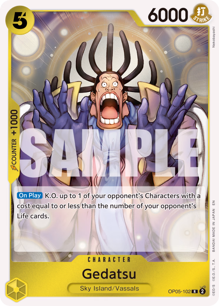 Gedatsu (Reprint) One Piece card (OP05-102, Premium Booster -The Best- Vol. 2)