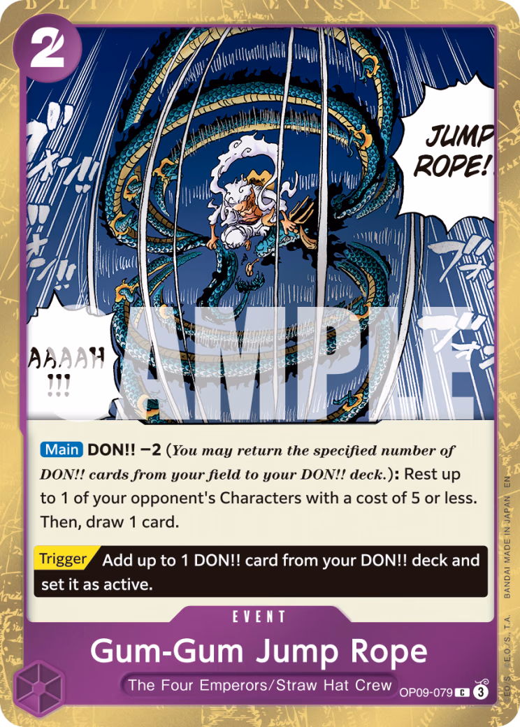 Gum-Gum Jump Rope (Reprint) One Piece card (OP09-079, Premium Booster -The Best- Vol. 2)