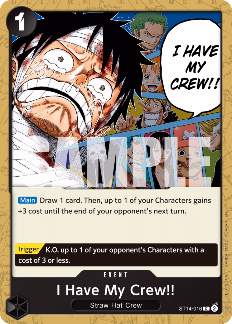 I Have My Crew!! (Reprint) One Piece card (ST14-016, Premium Booster -The Best- Vol. 2)