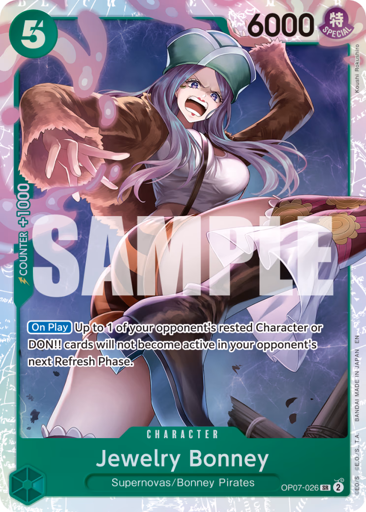 Jewelry Bonney (Reprint) One Piece card (OP07-026, Premium Booster -The Best- Vol. 2)