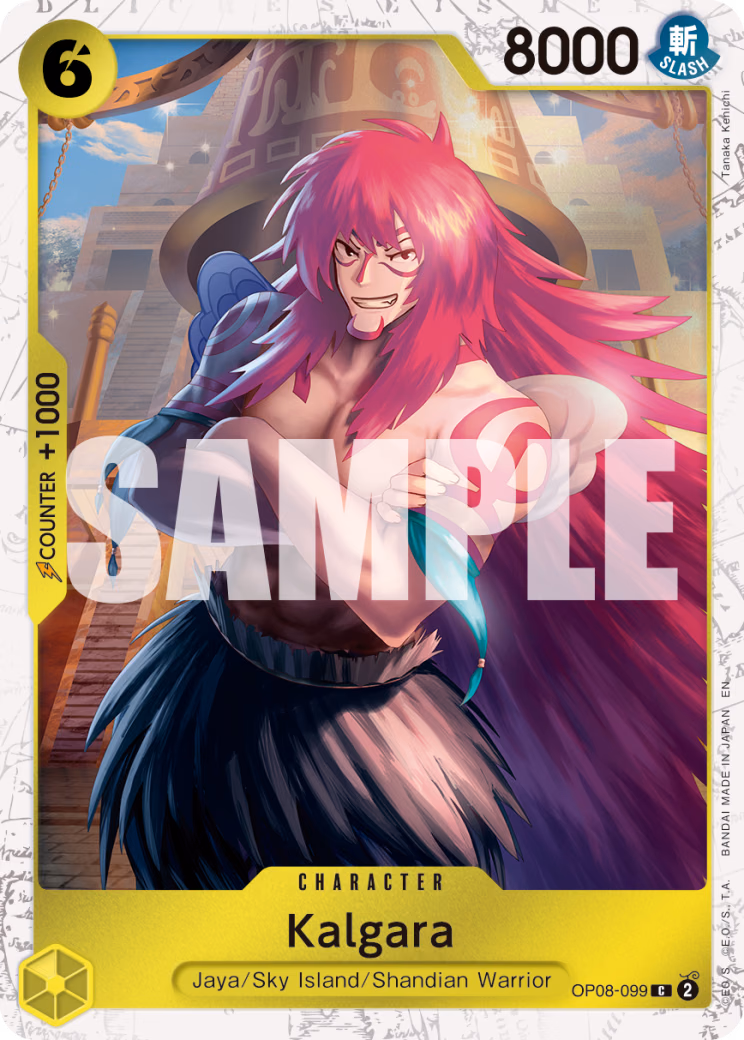 Kalgara (Pirate Foil) One Piece card (OP08-099, Premium Booster -The Best- Vol. 2)