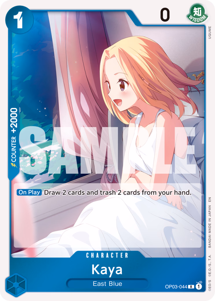 Kaya (Reprint) One Piece card (OP03-044, Premium Booster -The Best- Vol. 2)