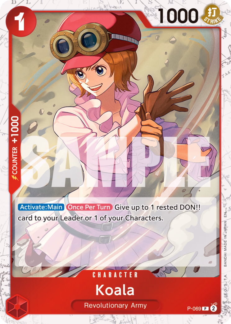 Koala (Reprint) One Piece card (P-069, Premium Booster -The Best- Vol. 2)