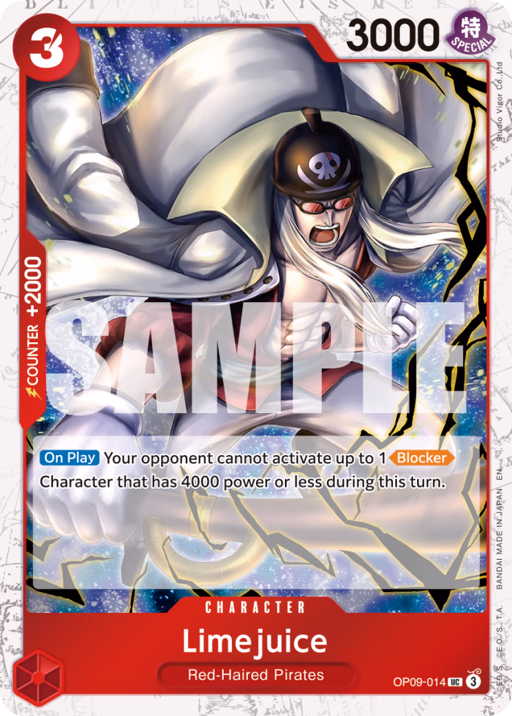 Limejuice (Alternate Art) One Piece card (OP09-014, Premium Booster -The Best- Vol. 2)