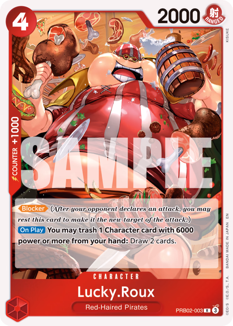 Lucky.Roux One Piece card (PRB02-003, Premium Booster -The Best- Vol. 2)