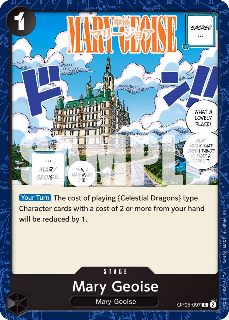 Mary Geoise (Pirate Foil) One Piece card (OP05-097, Premium Booster -The Best- Vol. 2)