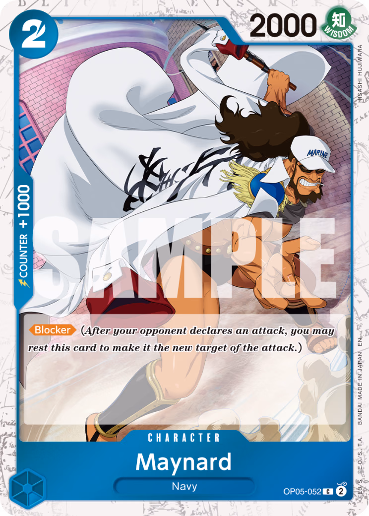 Maynard (Pirate Foil) One Piece card (OP05-052, Premium Booster -The Best- Vol. 2)