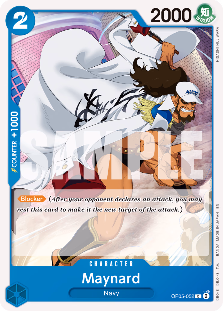 Maynard (Reprint) One Piece card (OP05-052, Premium Booster -The Best- Vol. 2)
