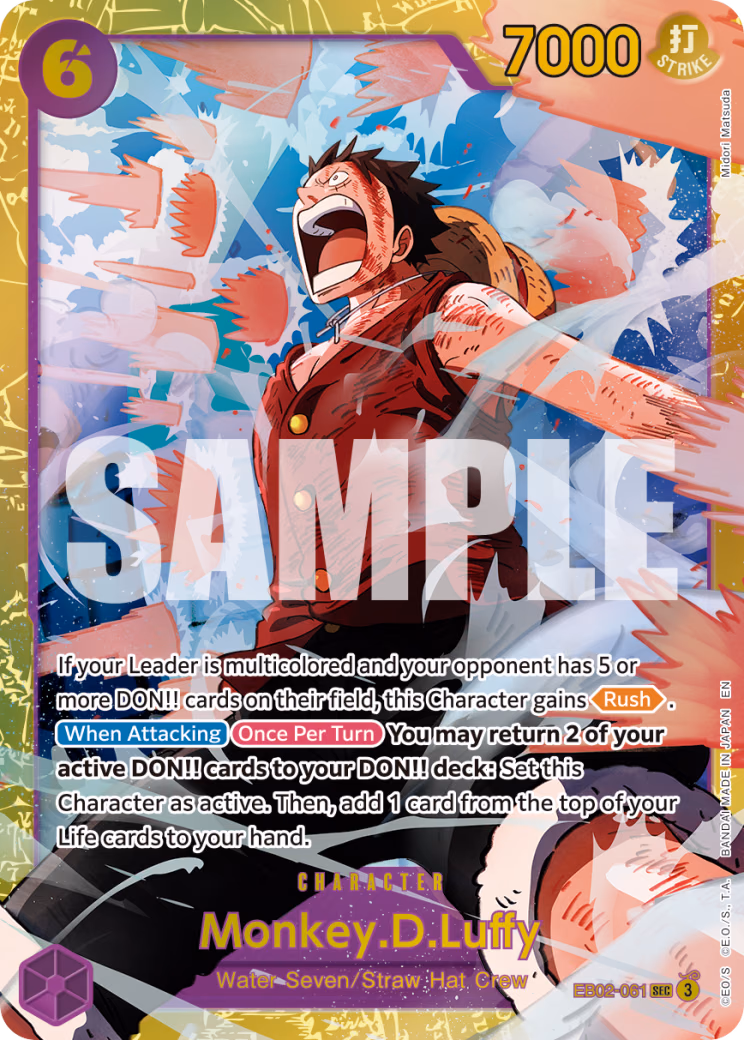 Monkey.D.Luffy (SP Card) One Piece card (EB02-061, Premium Booster -The Best- Vol. 2)