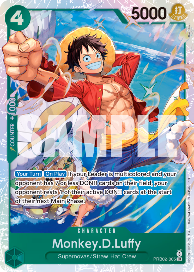 Monkey.D.Luffy One Piece card (PRB02-005, Premium Booster -The Best- Vol. 2)