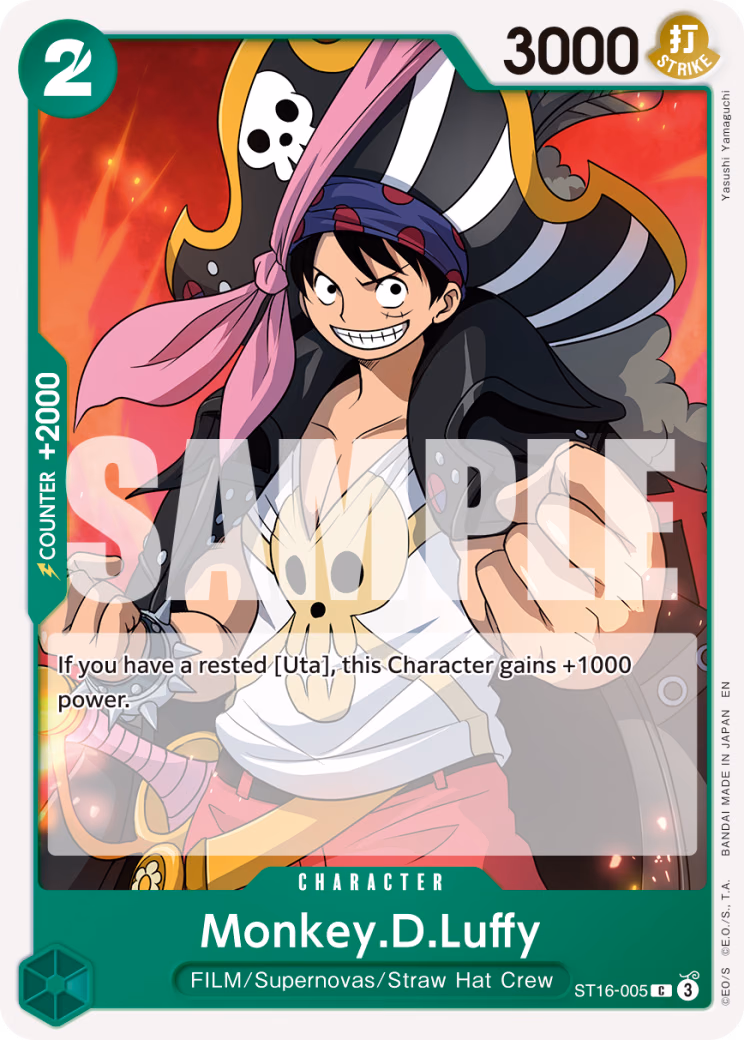 Monkey.D.Luffy (Reprint) One Piece card (ST16-005, Premium Booster -The Best- Vol. 2)