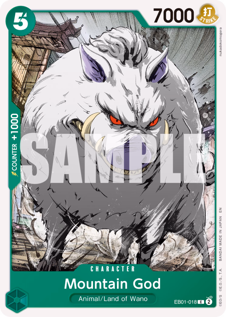 Mountain God (Reprint) One Piece card (EB01-018, Premium Booster -The Best- Vol. 2)